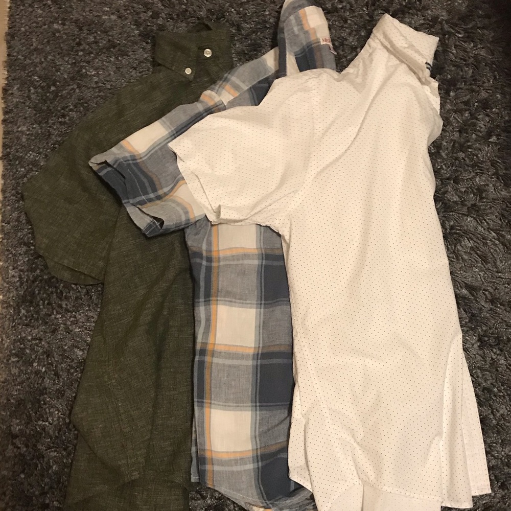Bundle 3 casual men’s shirts Sz L
